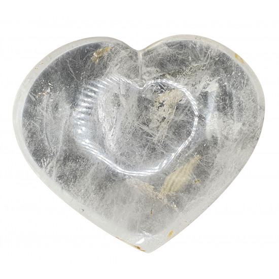 Crystal quartz heart