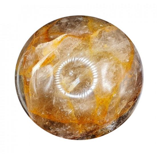 yellow hematoid quartz sphere