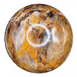 yellow hematoid quartz sphere