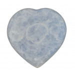 Blue calcite Heart