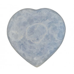 Blue calcite Heart