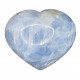 Blue calcite Heart