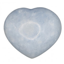 Blue calcite Heart