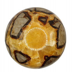 yellow septarian sphere