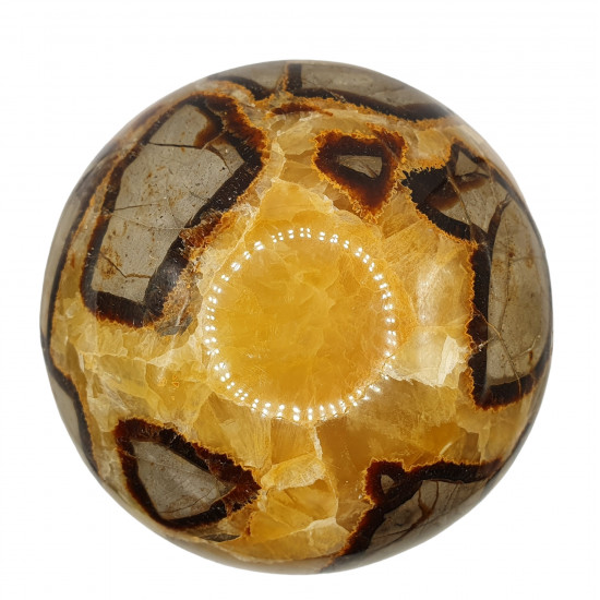 yellow septarian sphere