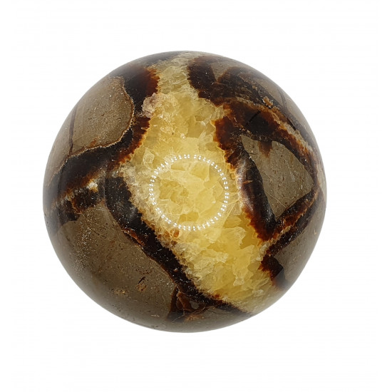 yellow septarian sphere