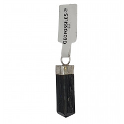 Sterling Silver black tourmaline pendant