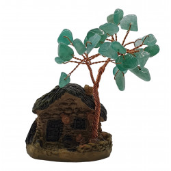 house tree green aventurine