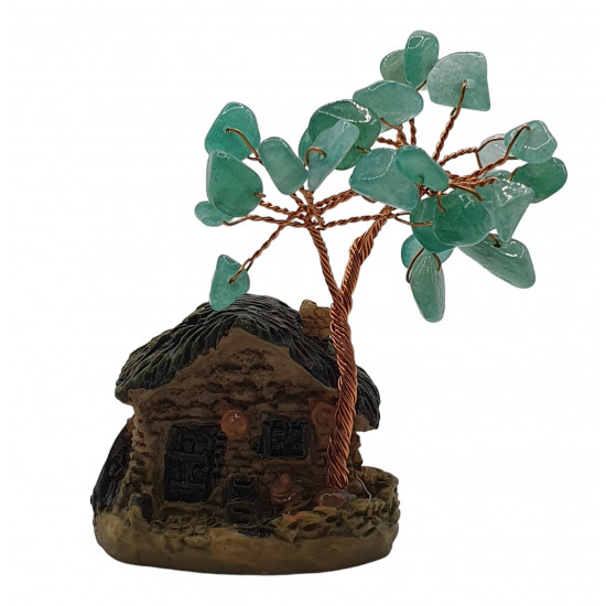 house tree green aventurine