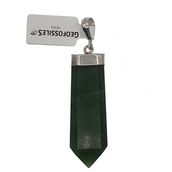 Sterling Silver nephrite jade pendant Sterling Silver nephrite jade pendant