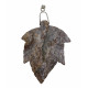pendant jasper leaf