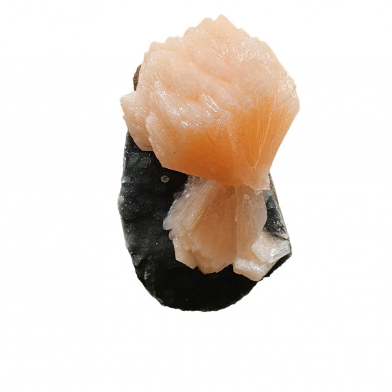 stilbite on chalcedony