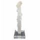 apophyllite on chalcedony stalactite