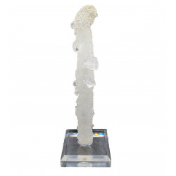 apophyllite on chalcedony stalactite