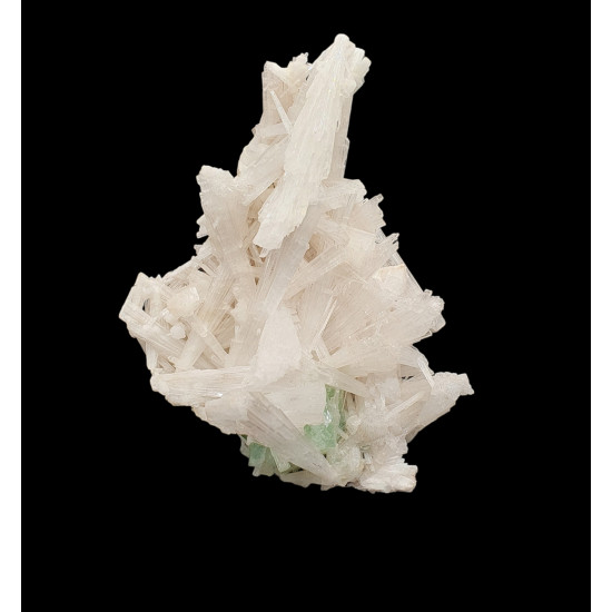 green apophyllite on scolecite