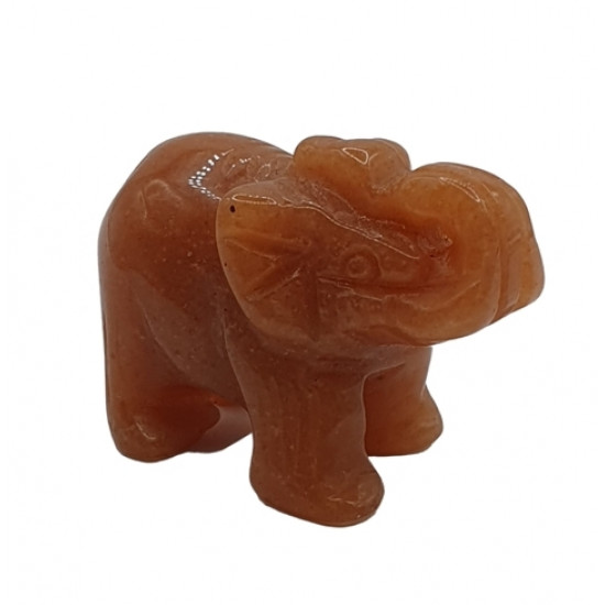 elephant orange aventurine