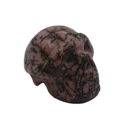 Skull rhodonite