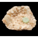green apophyllite on stilbite and heulandite