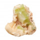 green apophyllite on stilbite and heulandite