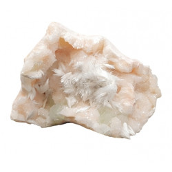 apophyllite verte sur stilbite et scolecite