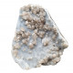 Brown apophyllite on chalcedony