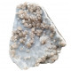 Brown apophyllite on chalcedony
