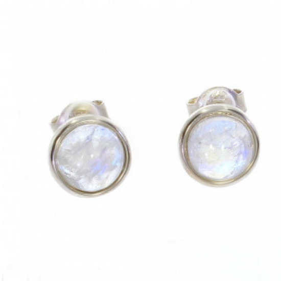 Sterling Silver Moonstone Earrings E-18-01