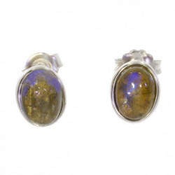 Sterling Silver Labradorite Earrings E-18-02