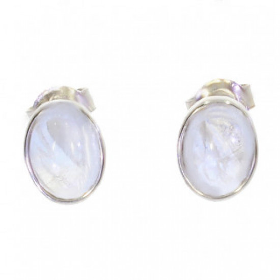 Sterling Silver Moonstone Earrings E-18-02