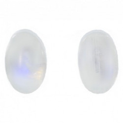 boucles d'oreilles argent pierre de lune E-18-03