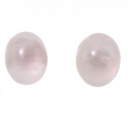 boucles d'oreilles argent quartz rose E-18-04