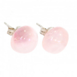 boucles d'oreilles argent pierre de lune E-18-05