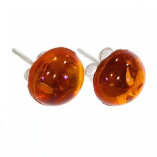 Sterling Silver Amber Earrings E-18-05 Sterling Silver Amber Earrings E-18-05