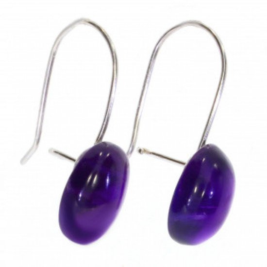 Sterling Silver Amethyst Earrings E-18-07 Sterling Silver Amethyst Earrings E-18-07