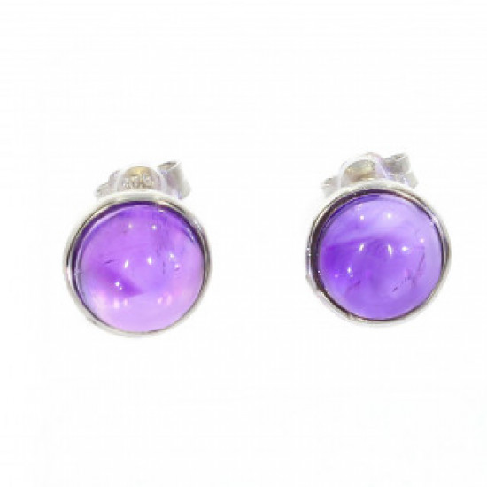Sterling Silver Amethyst Earrings E-22-01