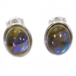 Sterling Silver Labradorite Earrings E-22-02