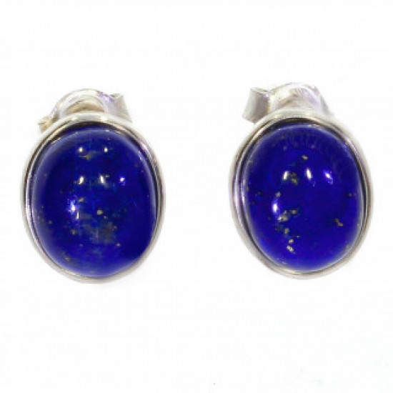 Sterling Silver Earrings Lapis Lazuli E-22-02