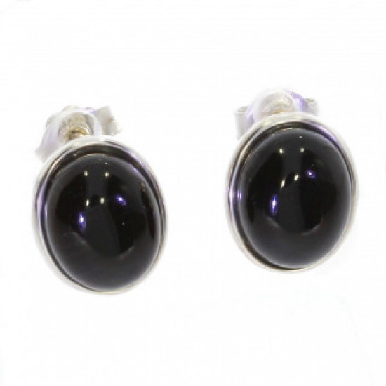 Sterling Silver Black Onyx Earrings E-22-02