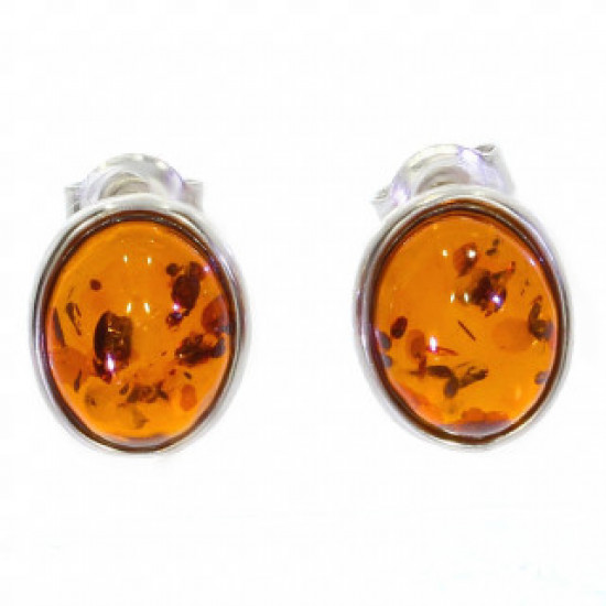 Sterling Silver Amber Earrings E-22-02 Sterling Silver Amber Earrings E-22-02