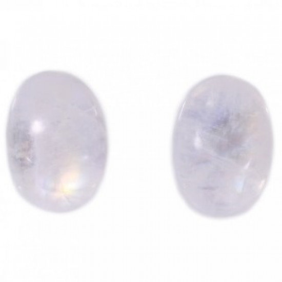 Sterling Silver Moonstone Earrings E-22-04