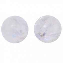 boucles d'oreilles argent pierre de lune E-22-05