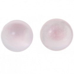 boucles d'oreilles argent quartz rose E-22-05