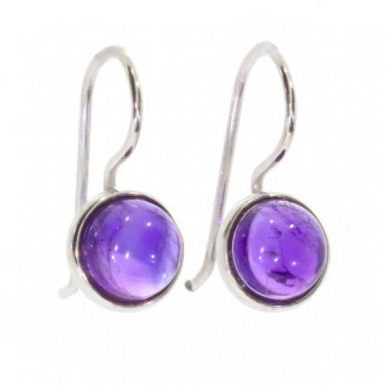 Sterling Silver Amethyst Earrings E-22-06