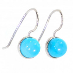 Sterling Silver Turquoise Earrings E-22-06