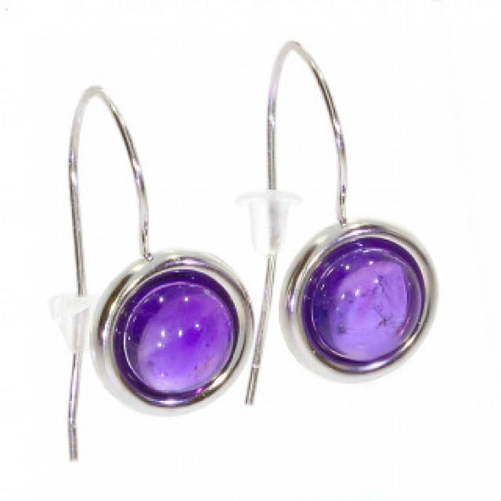 Sterling Silver Amethyst Earrings E-22-07