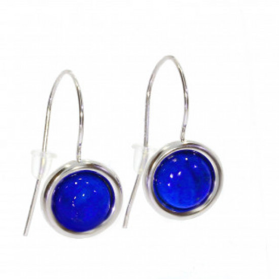 Sterling Silver Earrings Lapis Lazuli E-22-07