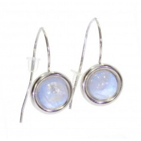 Sterling Silver Moonstone Earrings E-22-07