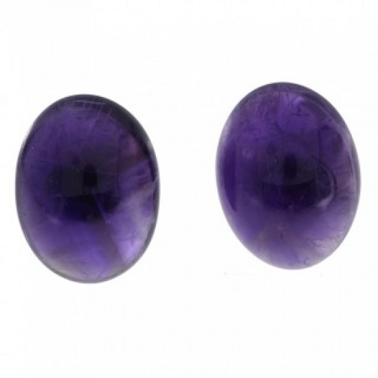Sterling Silver Amethyst Earrings E-26-03