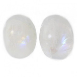 boucles d'oreilles argent pierre de lune E-26-03