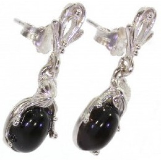 Sterling Silver Black Onyx Earrings E-26-04